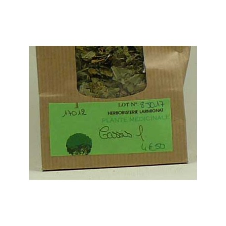 CASSIS feuilles paquet de 75 g