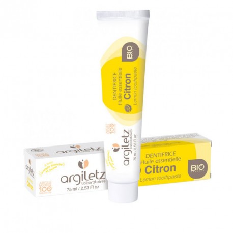 Dentifrice argile Citron Bio