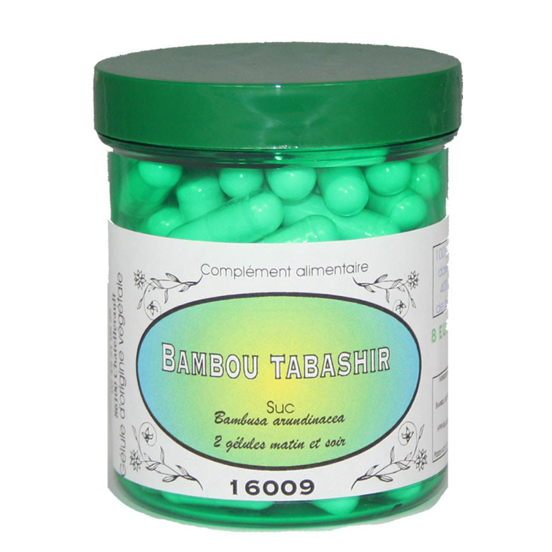 Gélules De Bambou (Thabashir) - 250 Mg - France Herboristerie - Flacon Neuf